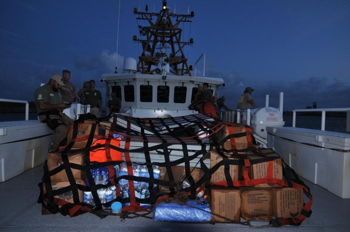 Department of Homeland Security special agents arrived in Christiansted, St. Croix, on the U.S. Virgin Islands on Friday aboard the Coast Guard Cutter Winslow Griesser to deliver relief supplies and provide security to the U.S. territory.