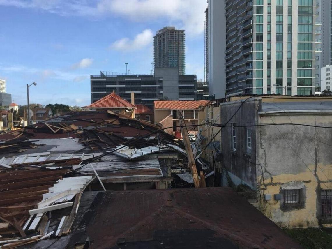 Hurricane Irma peeled the roof off of Gerard Duhart’s Edgewater home and slammed it down onto a neighbor’s house.