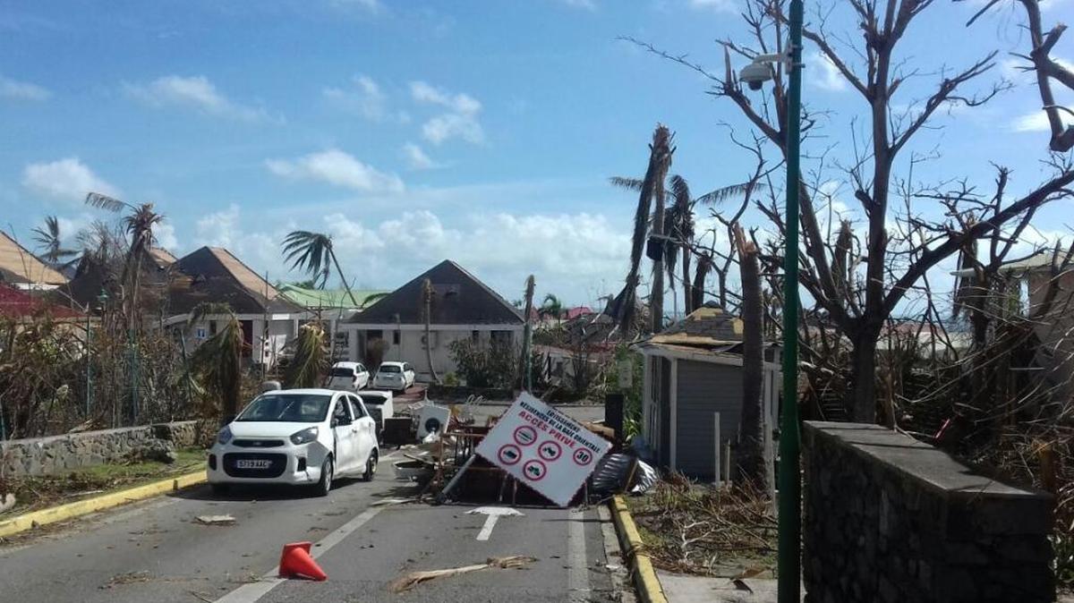 Debris and wreckage litter the streets of La Baie residential, after the passing of Hurricane Irma, in Saint Martin, on Sunday, Sept. 10, 2017. Irma cut a path of devastation across the northern Caribbean, leaving thousands homeless after destroying buildings and uprooting trees. Significant damage was reported on the island that is split between French and Dutch control.