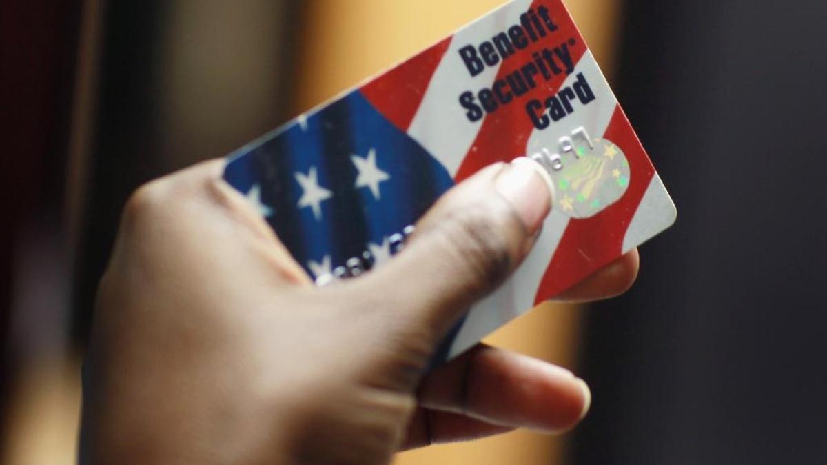 Food stamps now run on a debit card system.