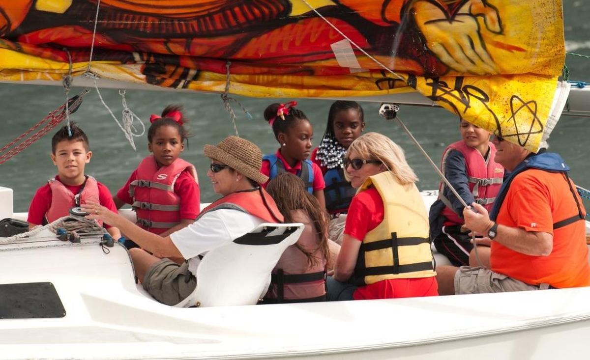 Sports Ability Sailing with Shake-A-Leg Miami in Coconut Grove on Dec. 4th, 2013.