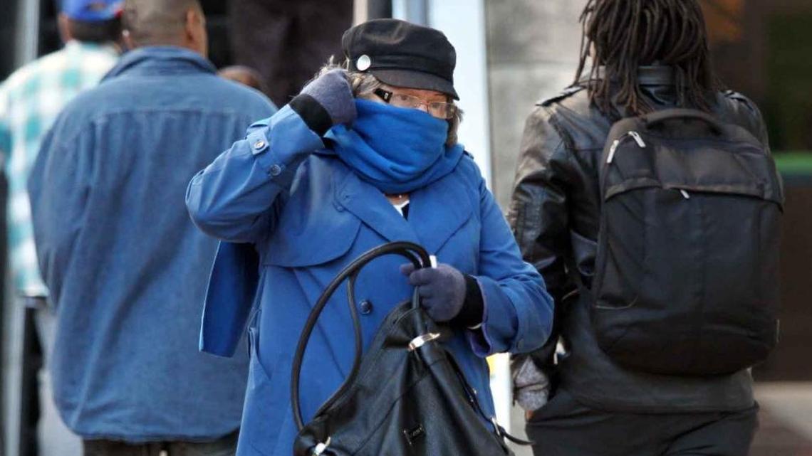 What Miamians look like when the temperature dips into the 50s.