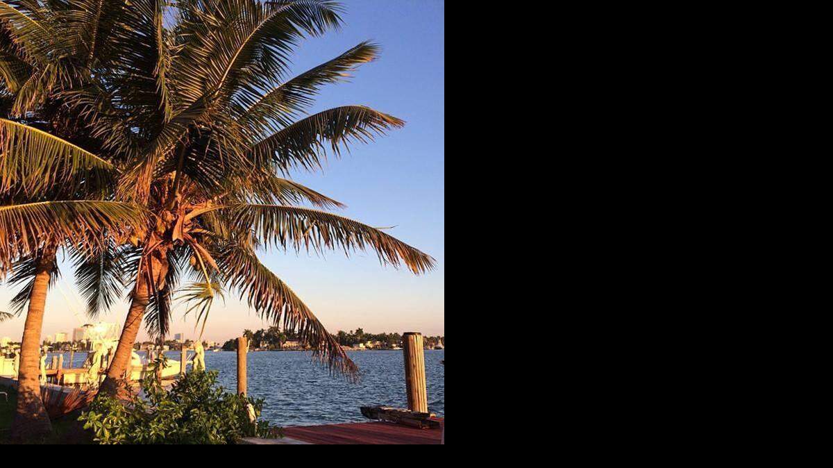 
The weather was just about perfect Thursday morning in Miami Beach and over Biscayne Bay.
