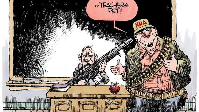 A is for "assault weapon"