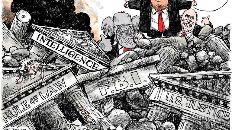 Trumpzilla and friend