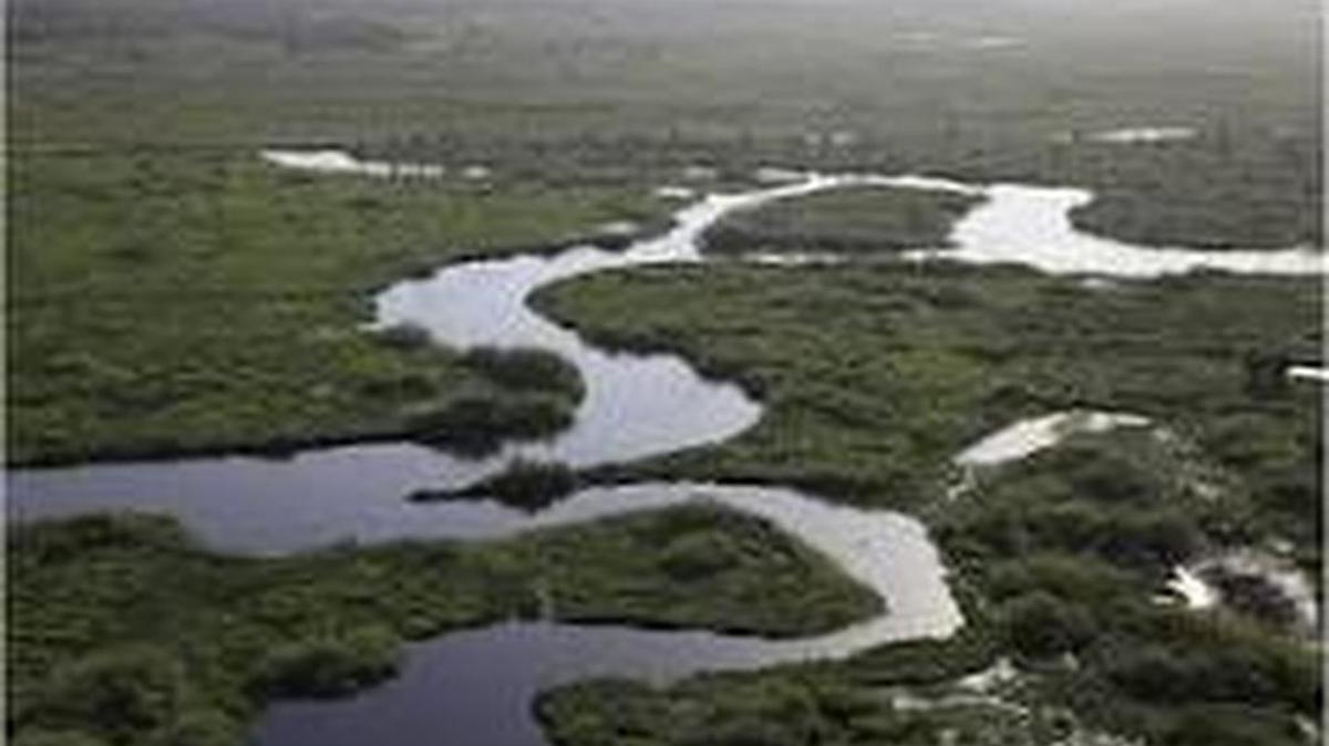 A view of the Kissimmee River. The total length of all the waterways in Florida is more than 11,000 miles.