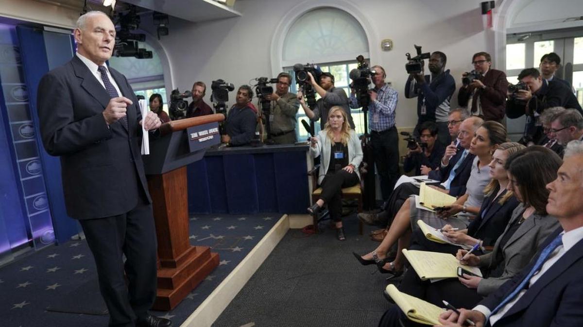 White House Chief of Staff Gen. John Kelly addressed the media on Thursday and gave his erroneous recollection of Florida Rep. Frederica Wilson’s speech at the ceremony of the new FBI offcie in Miramar in 2015.