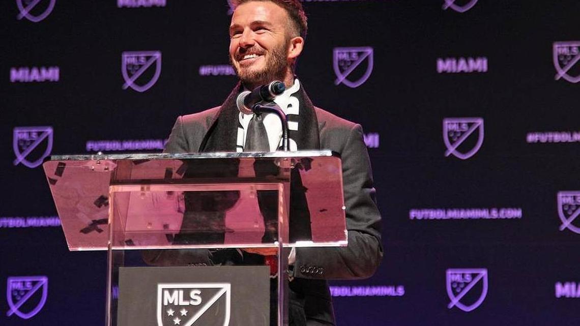Monday, David Beckham announces the stadium deal for his new Miami MSL team.
