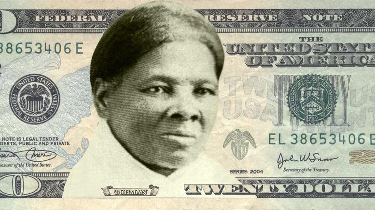 An artist’s concept of how the new $20 bill with Harriet Tubman may appear.