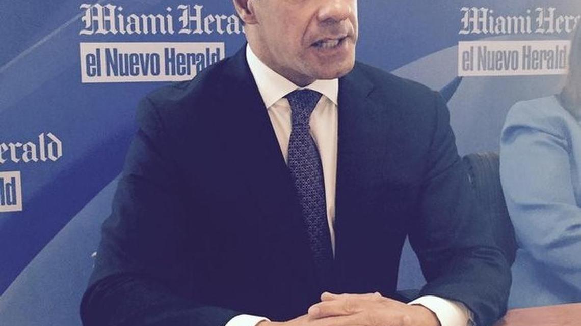 Alberto Carvalho, Miami-Dade schools superintendent, speaking to the Miami Herald Editorial Board last week.