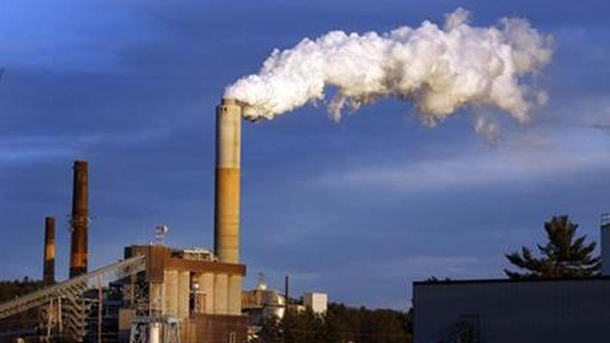 Steam billows from a coal-burning power plant in New Hampshire.