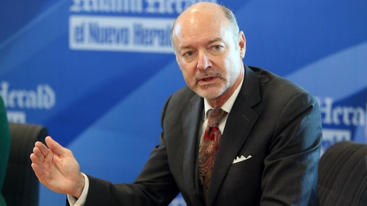 J. David Armstrong Jr., president of Broward College, speaks with the Miami Herald Editorial Board on Jan. 4.