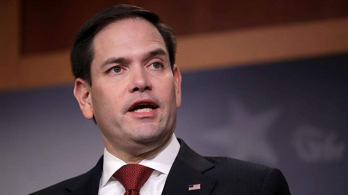 U.S. Sen. Marco Rubio, a Miami native, was a featured speaker Tuesday at a national minority business economic forum in Miami Beach. This file photo was taken in June 2021, a year before Rubio was reelected after defeating Val Demings, an Orlando Democrat.