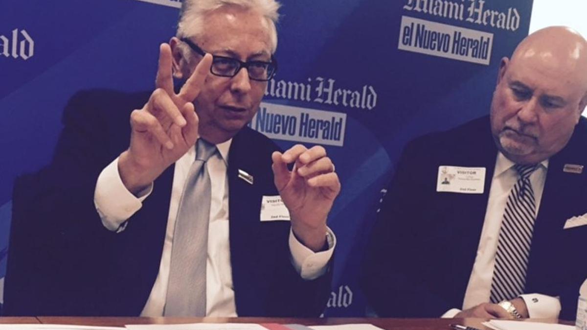 Chapman Partnership CEO H. Daniel Vincent (left) and trustees chairman Carlos R. Fernandez-Guzman (right)