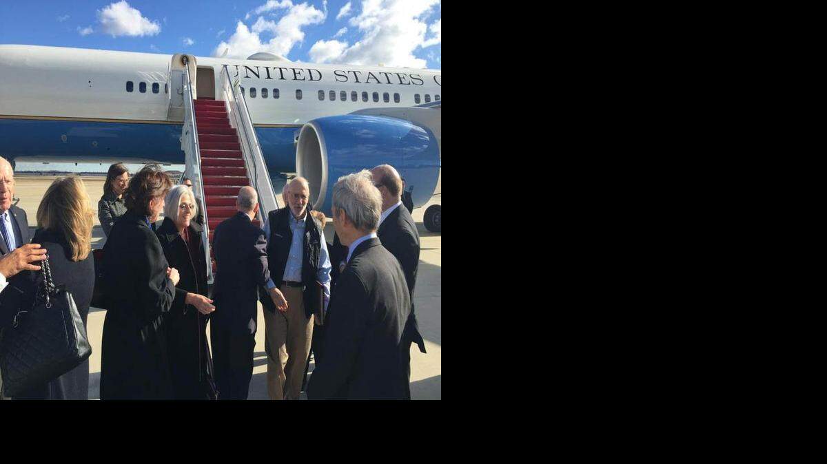 
Freed by Cuban authorities, Alan Gross arrives in the U.S.

