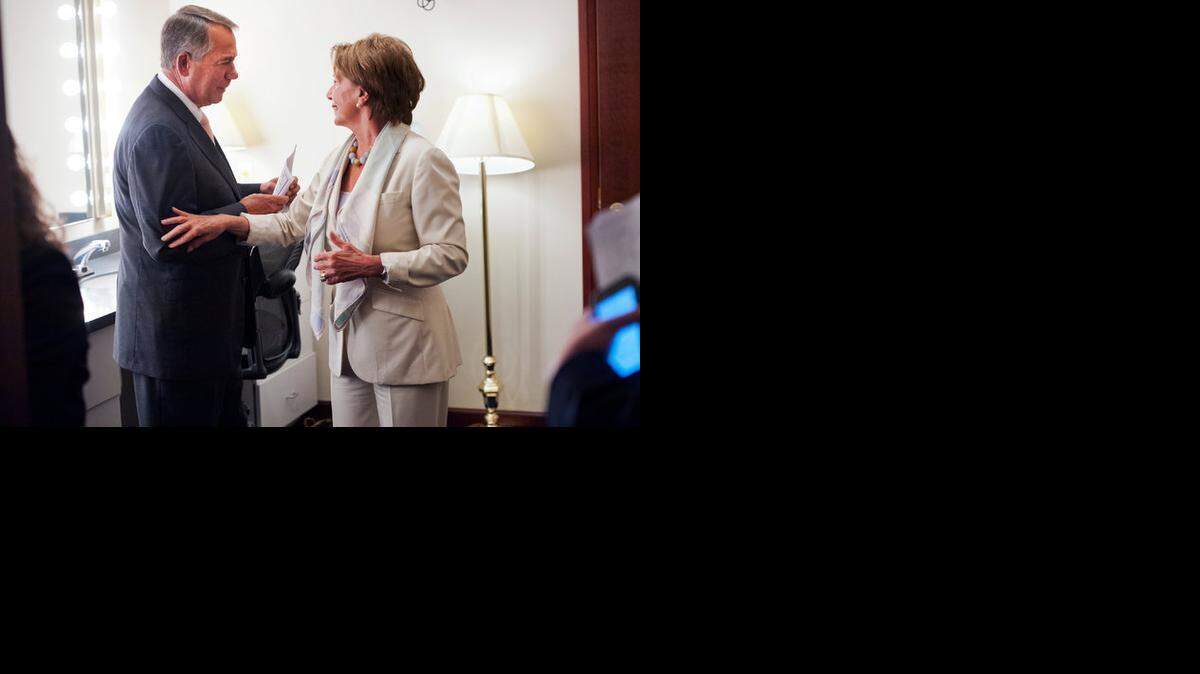 
FILE ART: Republican Speaker John A. Boehner and Democratic Representative Nancy Pelosi have agreed on a bill.
