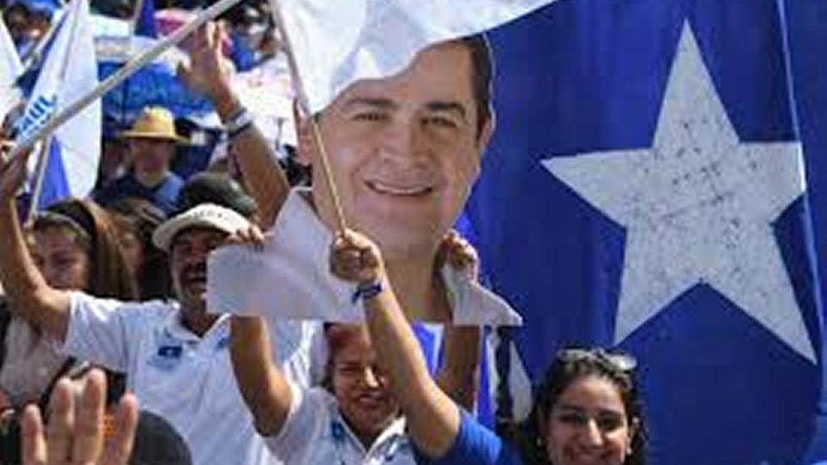 In November, in Tegucigalpa, people rallied in support of Honduran President Juan Orlando Hernández.