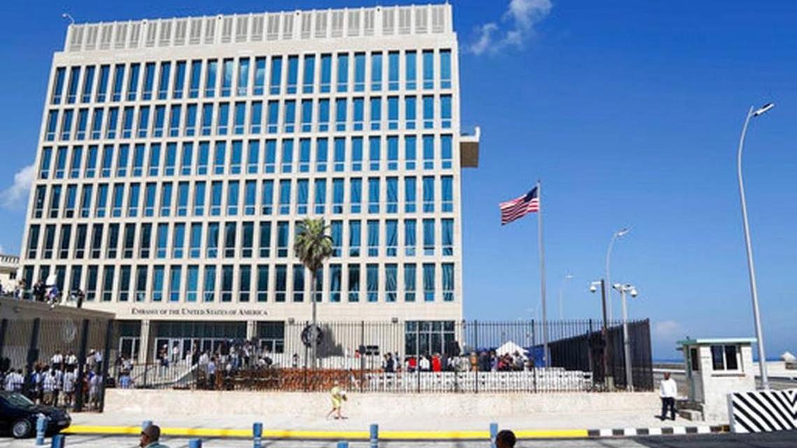 The U.S. embassy in Havana, Cuba