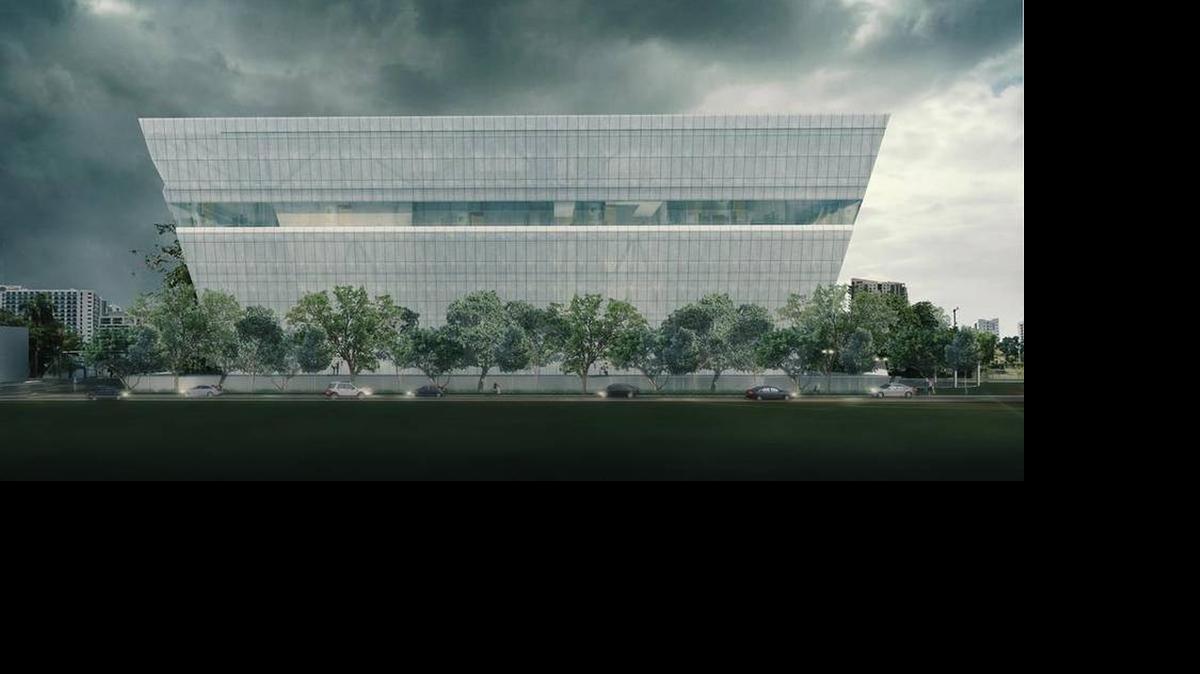 
Zoning challenge: The proposed Fairholme building would include offices but would showcase two massive artworks. 
 
