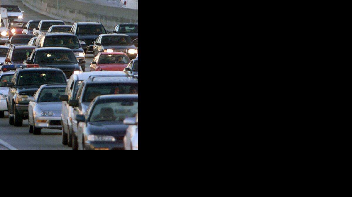 
Traffic crawls along Interstate 95 in Miami.
