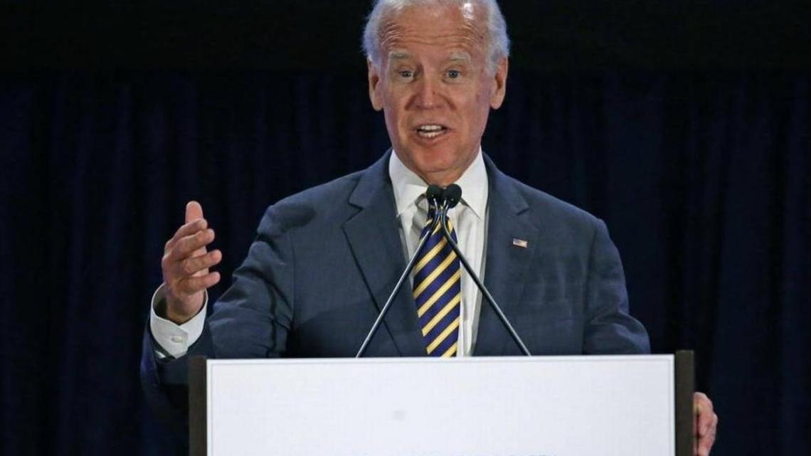 Joe Biden, former vice president, encouraged Democrats to connect with the working-class again.