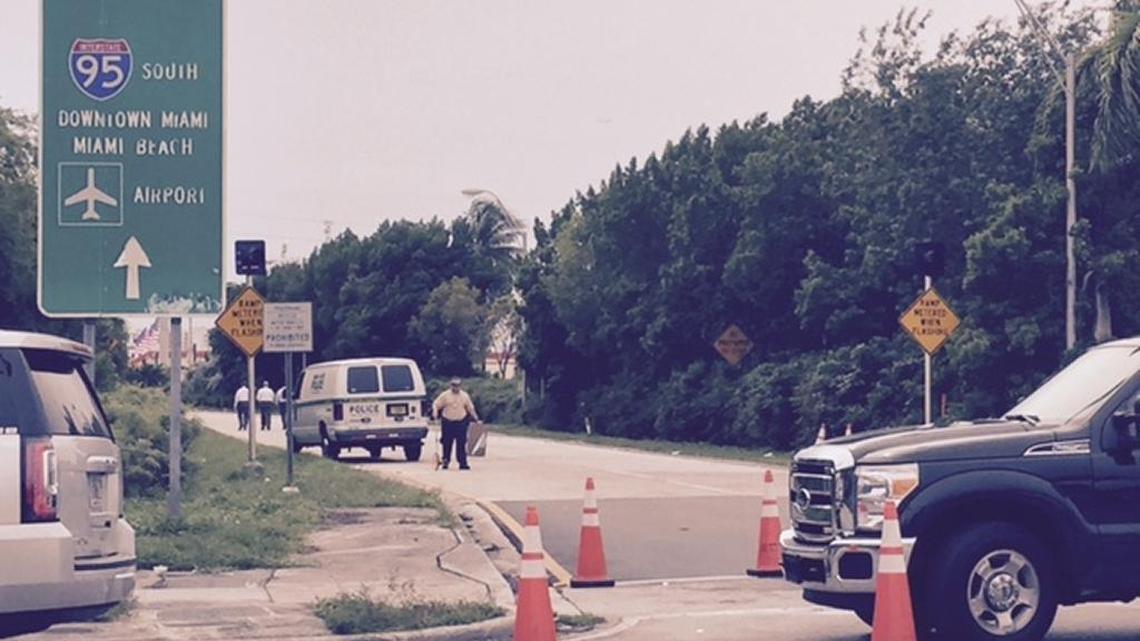 Southbound entrance to I-95 at 95th Street remained closed for 10 hours Monday as crime-scene personnel gathered evidence.