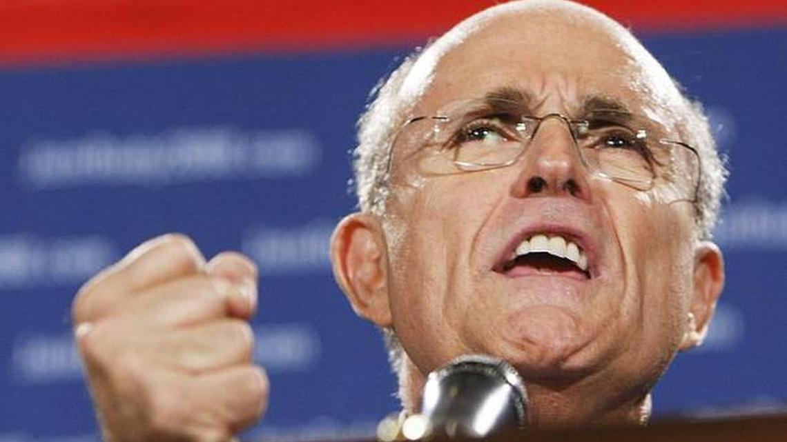 Former New York Mayor Rudy Giuliani purports the Democratic nominee has health problems.