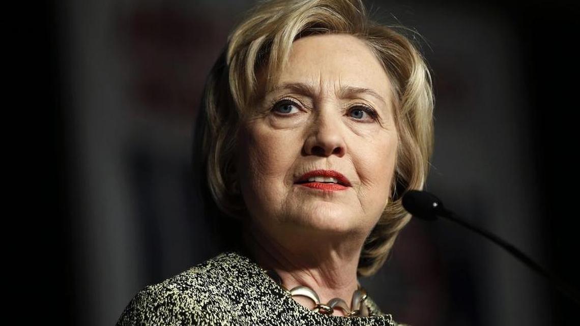 Hillary Clinton, shown at an AFL-CIO convention in April, has not held a press conference in almost a year.