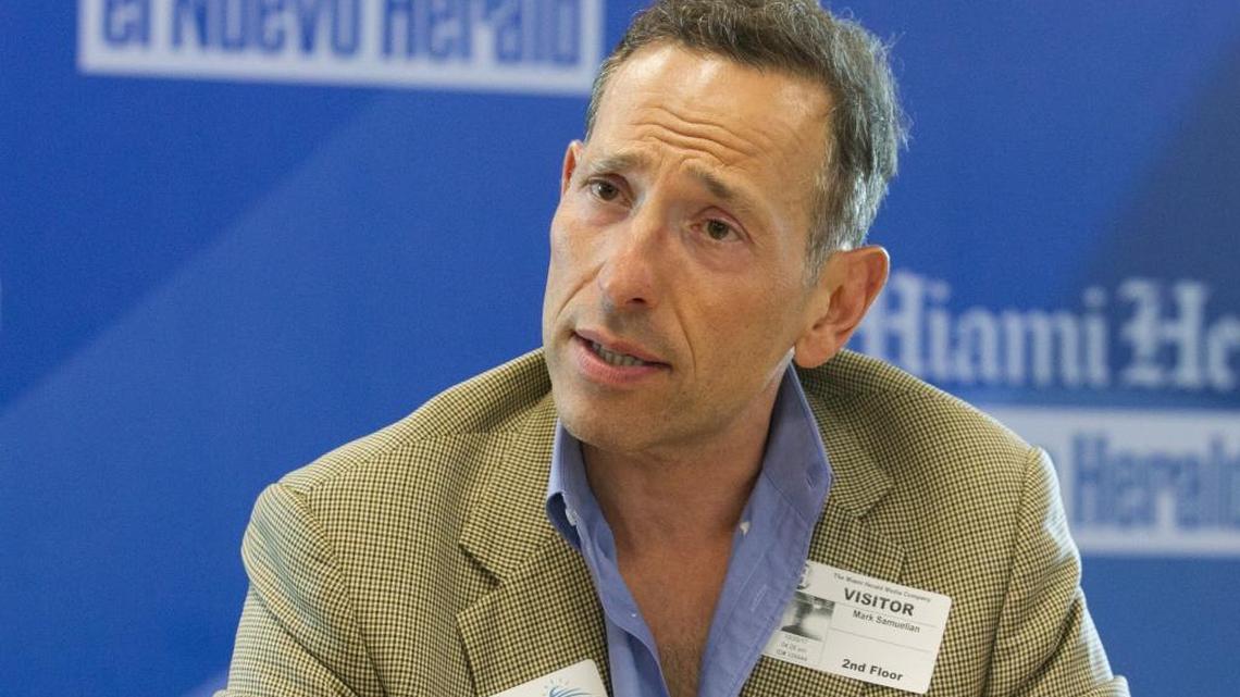 Mark Samuelian, Miami Beach Commission Group 2 candidate, speaks with the Miami Herald's Editorial Board in Doral on Friday, Oct. 20, 2017.
