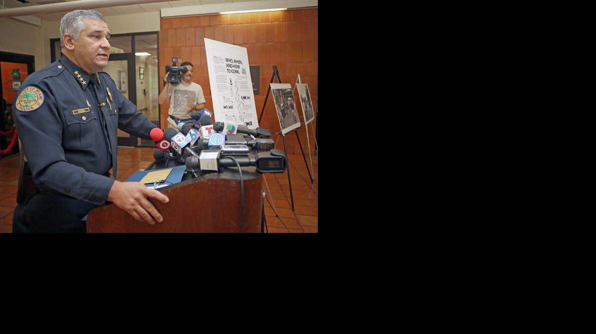 
Retiring Miami Police Chief Manuel Orosa at a September news conference.
