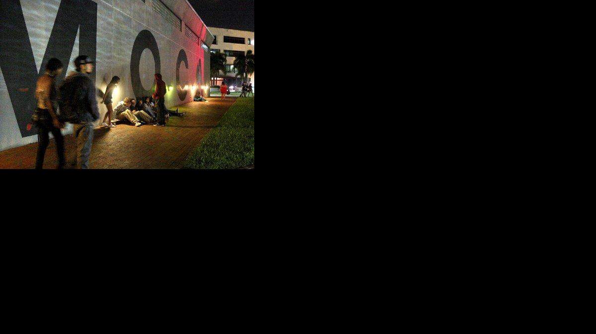 
Young patrons show up for a jazz concert at the Museum of Contemporary Art in North Miami.
