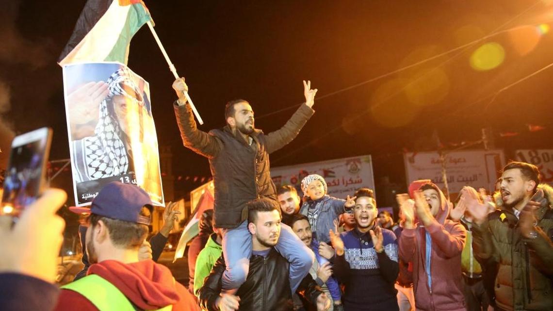 Palestinians protest President Trump’s recognition of Jerusalem as Israel's capital.