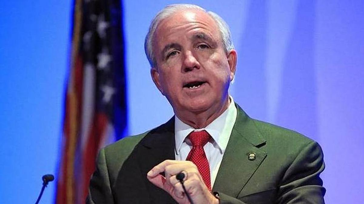 Miami-Dade Mayor Carlos Gimenez gives his 2018 State of the County Address at the Miami-Dade County Auditorium on Tuesday.
