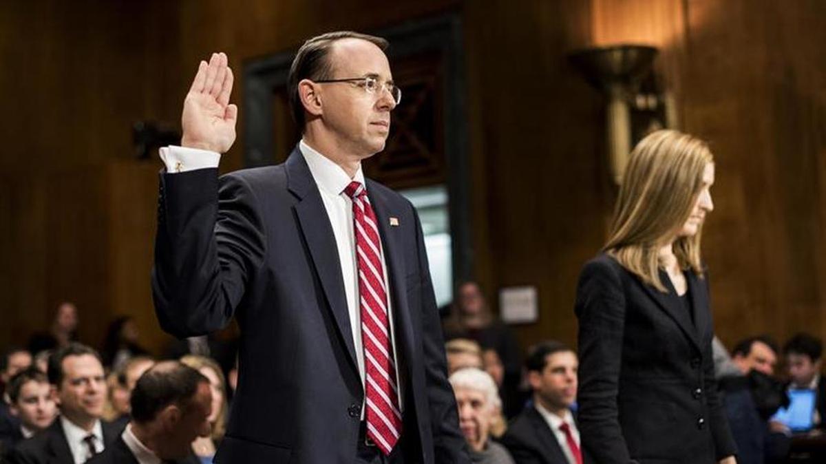 Deputy Attorney General Rod Rosenstein appeared before the Senate Judiciary Committee in March, weeks after being sworn in.