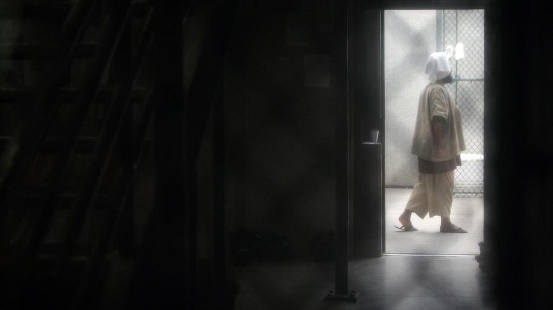 A detainee inside a communal cell block at Camp 6, at the U.S. Navy base at Guantánamo Bay, Cuba.