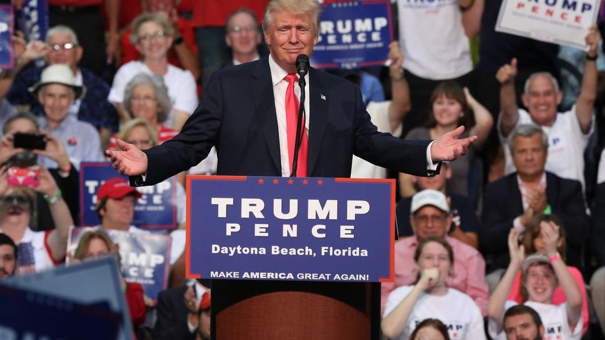 Campaigning in Florida this week, Donald Trump hailed a ‘new’ poll showing him ahead in the state. But there has been no new Florida poll since early July.