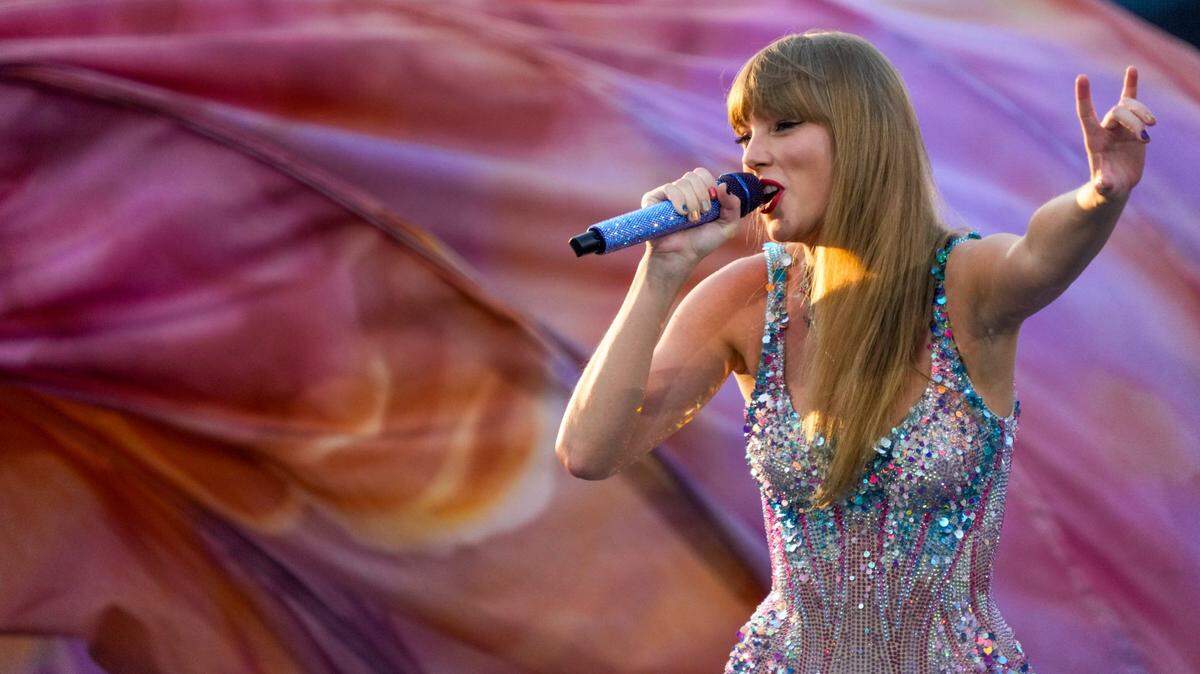 Taylor Swift performers during the first night of the Cincinnati stop of the Eras Tour at Paycor Stadium in downtown Cincinnati on Friday, June 30, 2023.