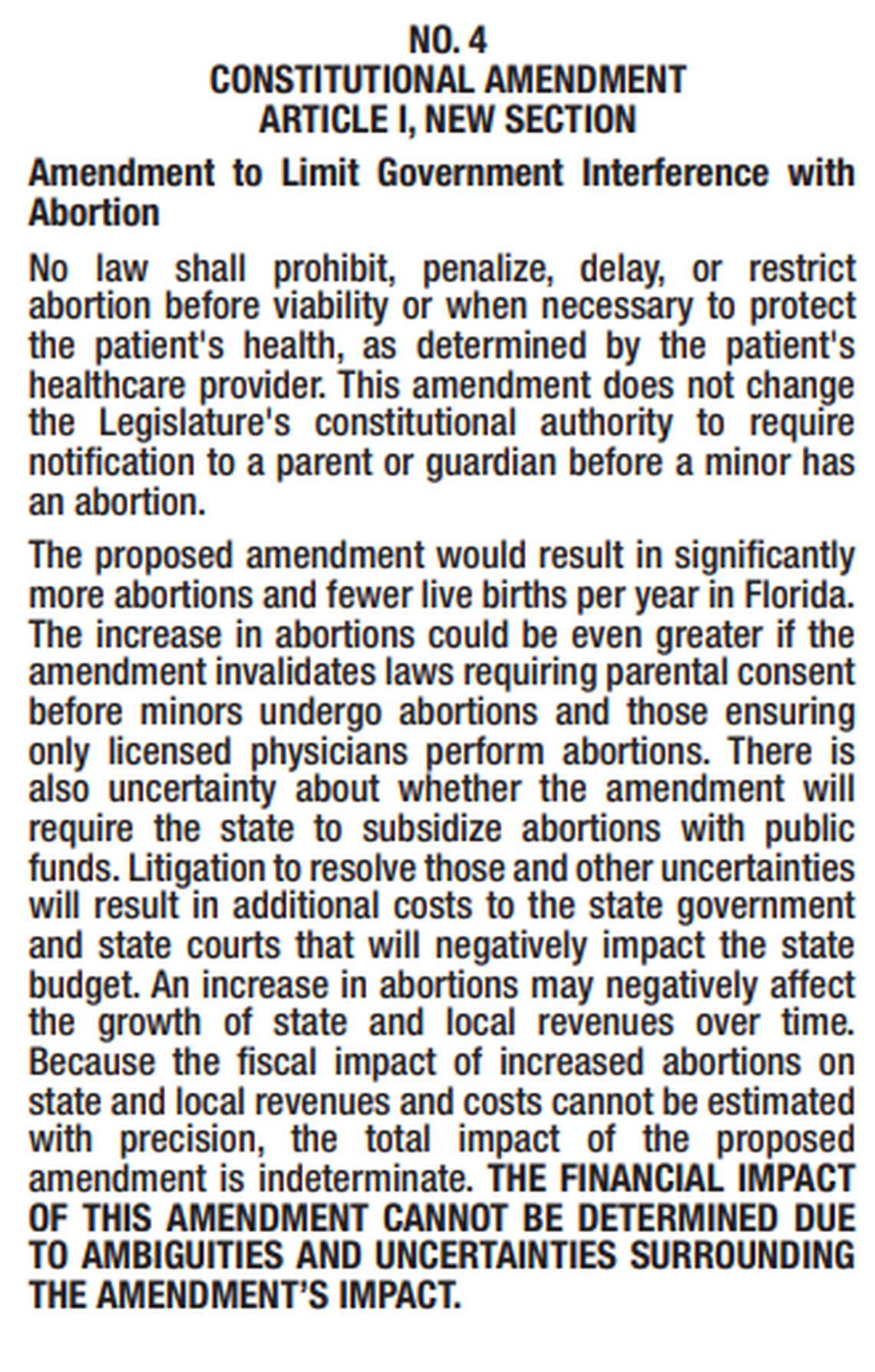 Amendment 4: Voters will choose whether to legalize abortion up to viability and end Florida’s six-week abortion ban.