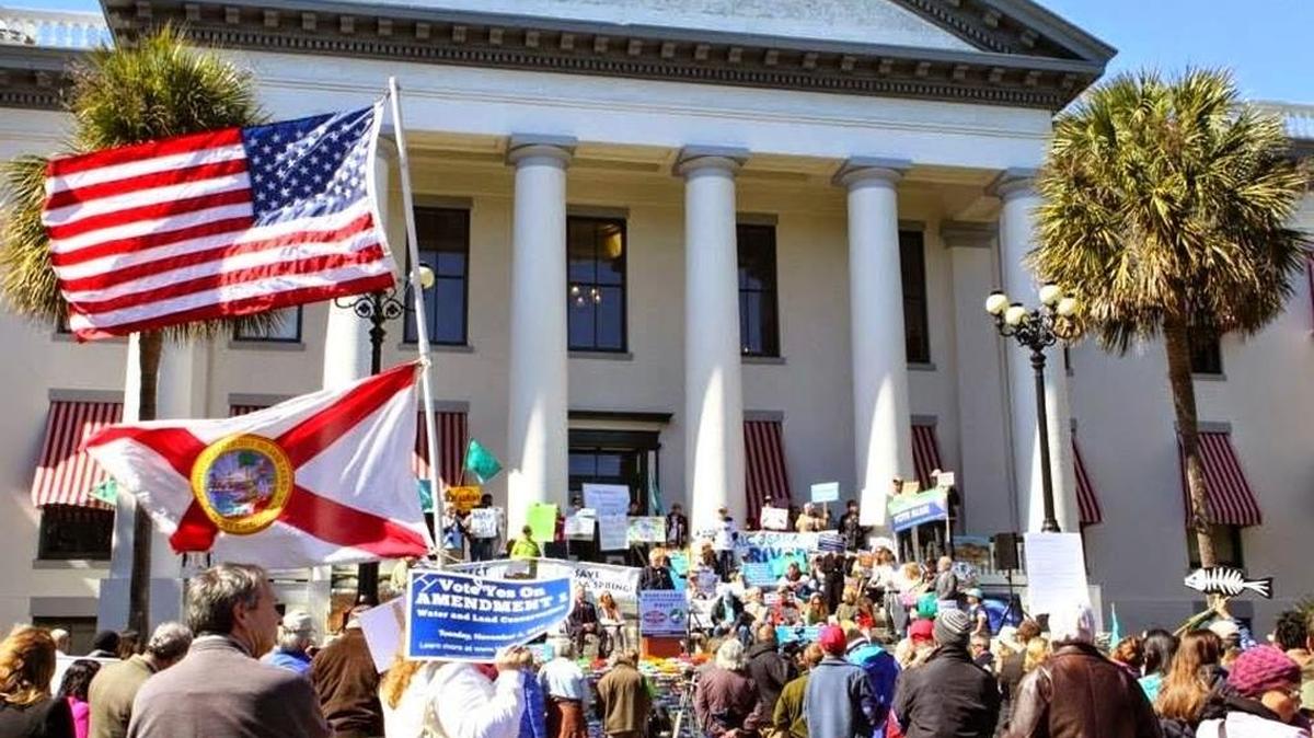 Last year, Sierra Club staged a demonstration outside the Capital in Tallahassee seeking accounting for Amendment 1 money.