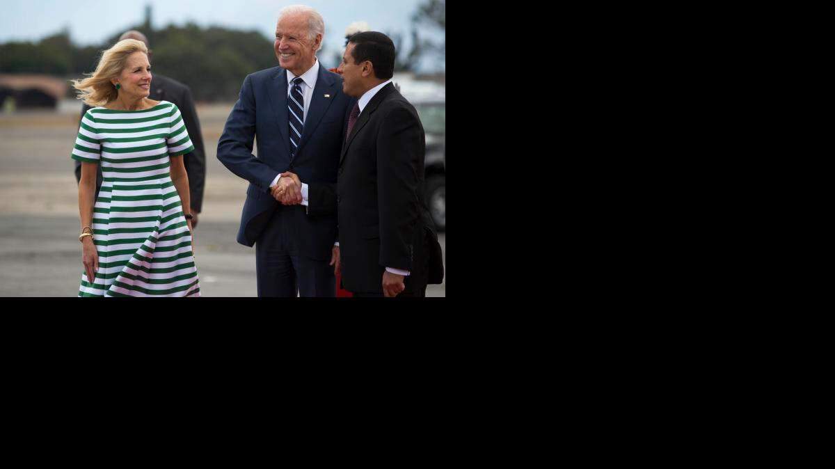 
GUATEMALA: Jill and Joe Biden arrive in the Central American country last week.
