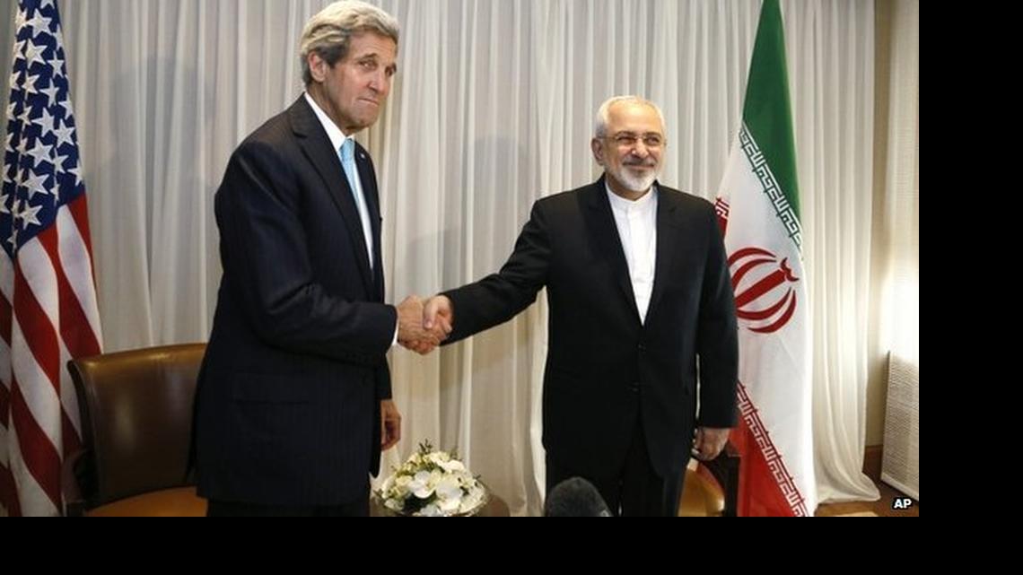 
AGREEMENT: U.S. Secretary of State John Kerry and his Iranian counterpart, Foreign Minister Mohammad Javad Zarif, concluded a negotiation over nuclear weapons last week. 
