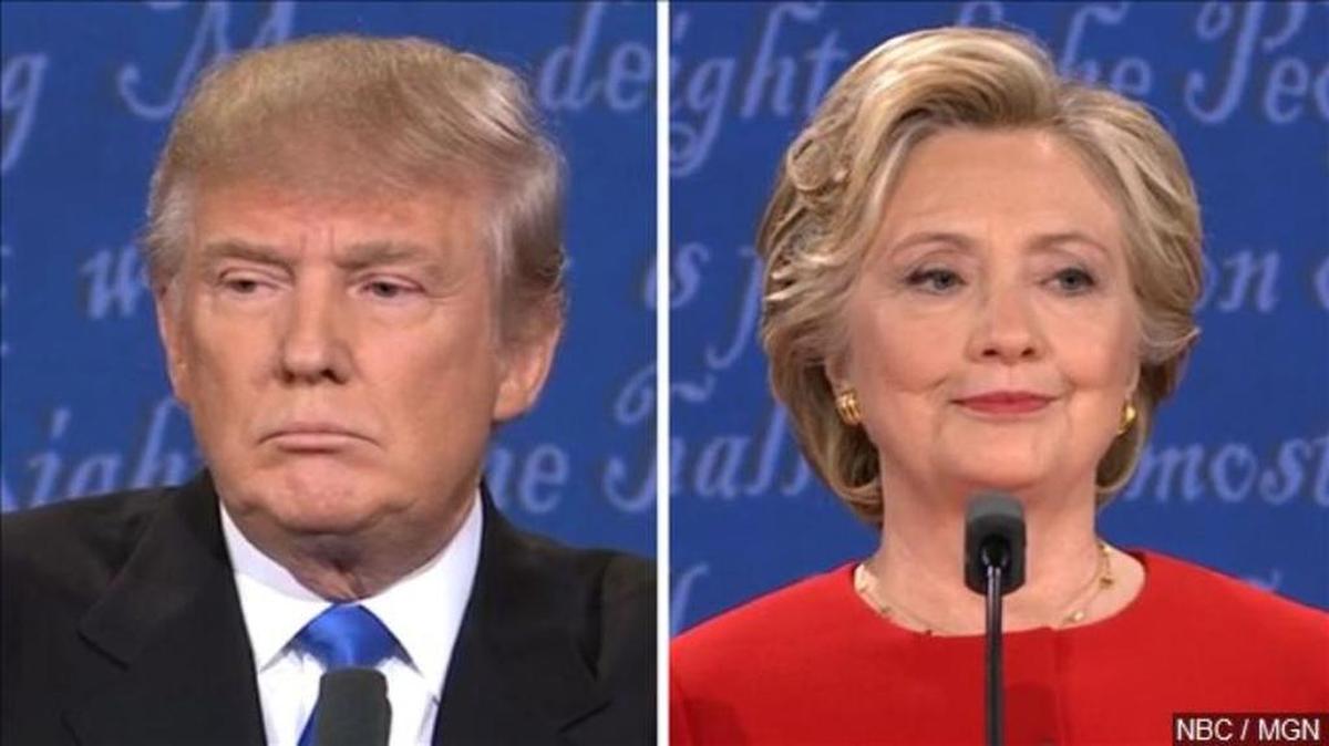 Donald Trump and Hillary Clinton had their first face-off in New York last month.