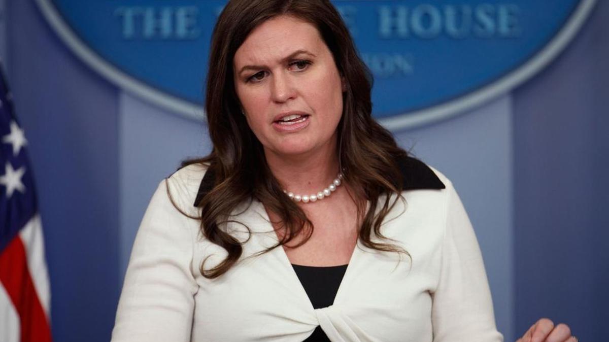 Trump spokeswoman Sarah Huckabee Sanders told the media she knows nothing about the president’s communication with this son about his meetings with Russians during the campaign.