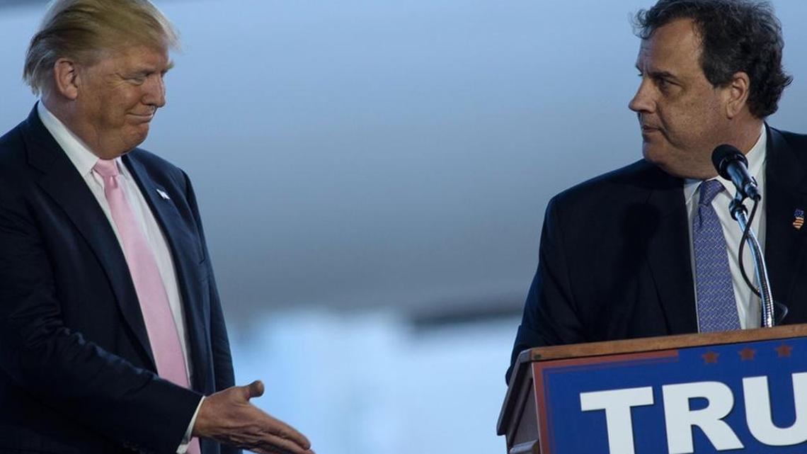 Chris Christie, right, was a constant companion of Donald Trump’s during the 2016 presidential campaign.
