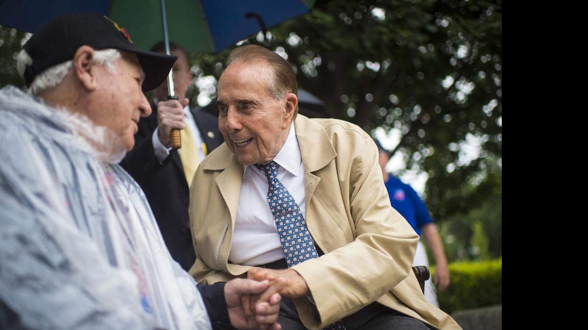 CIVILITY: Former Senate Majority Leader Bob Dole, who appeared last week at a W.W. II veterans event in Washington, laments the lack of comity on Capitol Hill.