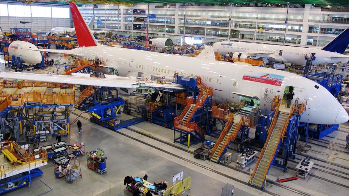 Workers assemble Boeing’s 787 Dreamliners in Charleston, S.C., an example of robust U.S. manufacturing economy.