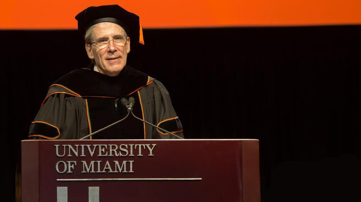 Dr. Julio Frenk delivered his inaugural address as president of the UM on Friday.