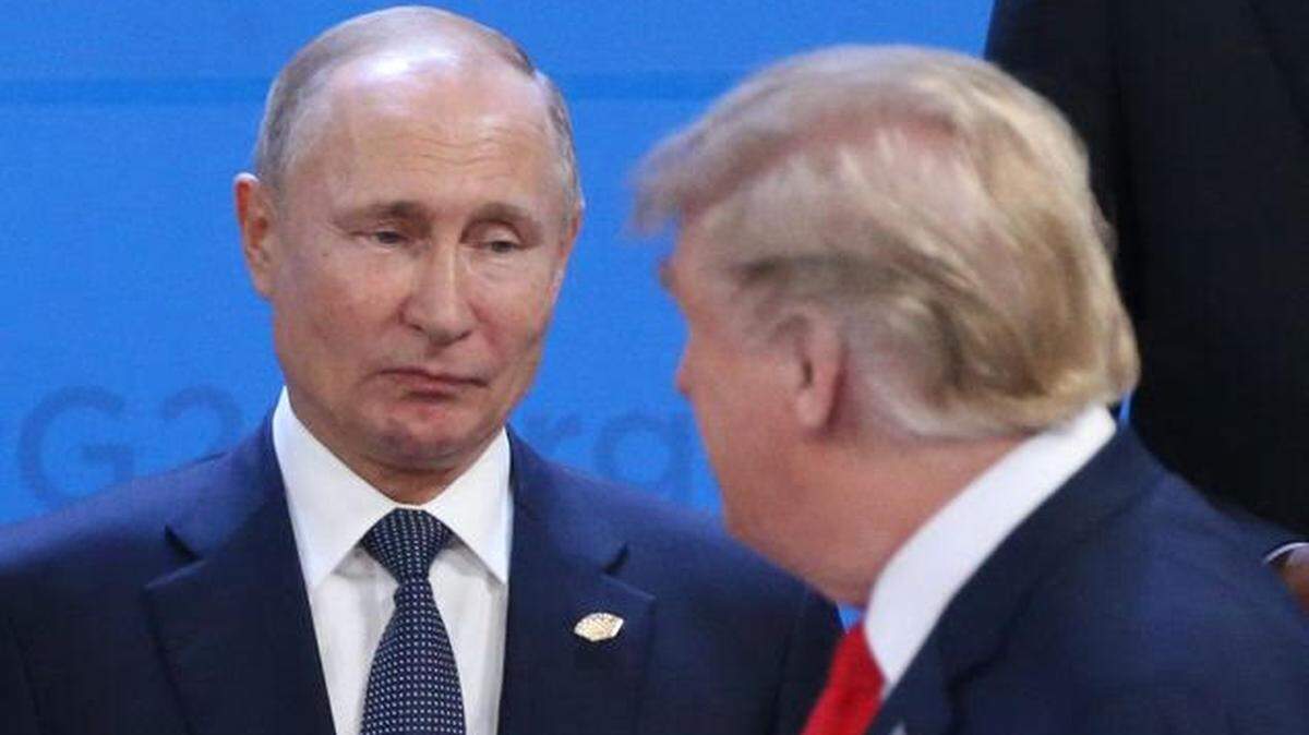 Russian President Vladimir Putin, left, with President Trump at the G20 Summit last year in Buenos Aires, Argentina.