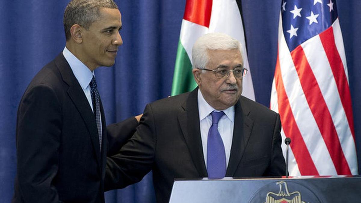 In 2013, President Obama and Palestinian President Mahmoud Abbas gave a joint news conference in the West Bank town of Ramallah.