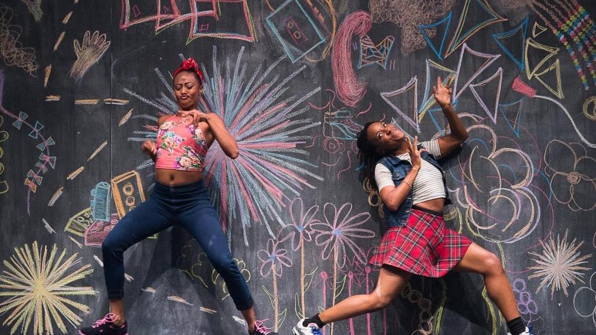 Fana Fraser and Beatrice Capote in a Girl Power performance.